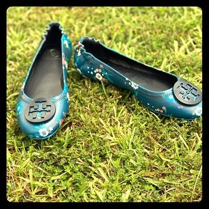 Tory Burch floral flats